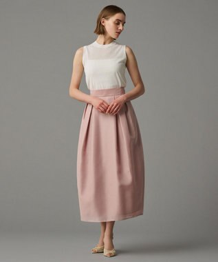 uncrave 【手洗い可】シャイニー シアー コクーンスカート（uncrave STANDARD） ピンク