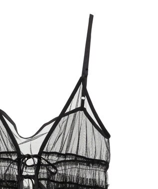 AMERICAN HOLIC ティアードチュールワンピース Black