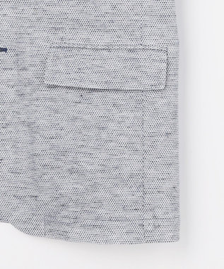 JOSEPH ABBOUD 【尾州産ジャージー/軽量/ストレッチ】ノルマンディーリネントップジャージージャケット ブルー系