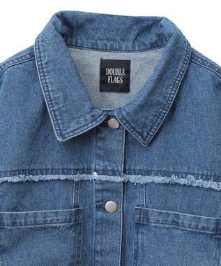 Green Parks ・ＤＯＵＢＬＥ　ＦＬＡＧＳ　フレアスリーブＧジャン Indigo