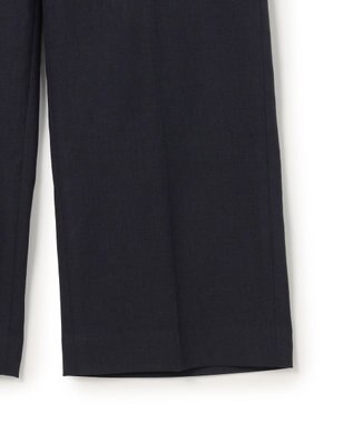 23区 S アイアスマットストレッチ ワイド パンツ ネイビー