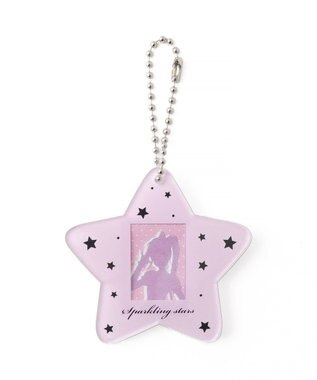 WEGO 【痛バ＆推し活グッズ】スターIDフォトケースキーホルダー ライトパープル