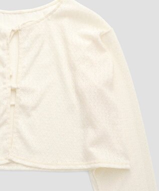 San-ai Resort（三愛水着楽園） 【WEB限定】ニットレーストップス付き4点セット水着 オフホワイト