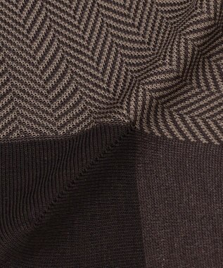 GOTAIRIKU 蒸れにくい/高耐久【日本製/ビジカジ兼用/定番】オリジナル コーデュラ混 ソックス_ヘリンボーン柄 ダークブラウン系8