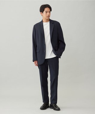 UNFILO MENS 【OCEANS 雑誌・web・YouTube 掲載】WOOL TOUCH 機能美ジャケット【東レ開発のウール見え高機能素材】 ネイビー