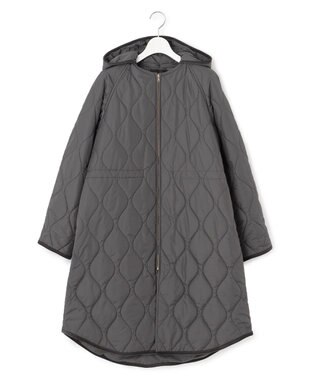 23区 S 【洗える/撥水加工】中綿 ロング パディング アウター グレー系