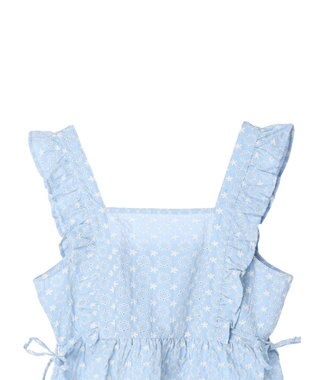 earth music&ecology サイドリボン刺繍ビスチェ Sax