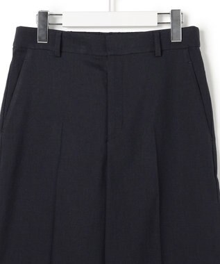 23区 S アイアスマットストレッチ ワイド パンツ ネイビー