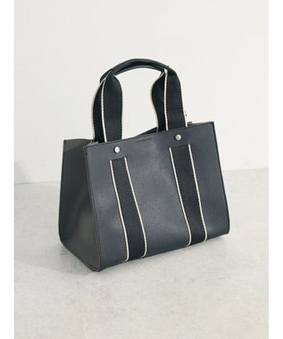 Green Parks ・Ｃｕーｓｈｕｔ　テープハンドルスクエアトート Black