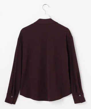 J.PRESS LADIES ジョーゼットダンボール スキッパー カットソー パープル系