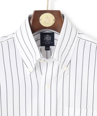 J.PRESS MEN 【KING SIZE】【PREMIUM PLEATS / 形態安定】スーピマコットンホールドストライプ シャツ/B.D. ネイビー系2