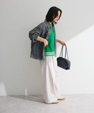 Green Parks 【適ON】遮熱チュールドッキングプルオーバー Green