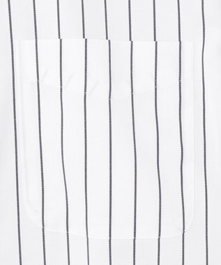 J.PRESS MEN 【KING SIZE】【PREMIUM PLEATS / 形態安定】スーピマコットンホールドストライプ シャツ/B.D. ネイビー系2