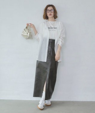 WEGO 【2026春夏新作】接触冷感プリントロゴT オフホワイト