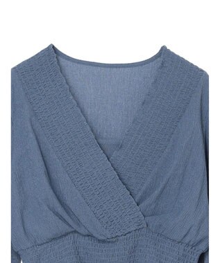 earth music&ecology ＳＥＴ２点カシュクールプルオーバー＋ワンピース Blue