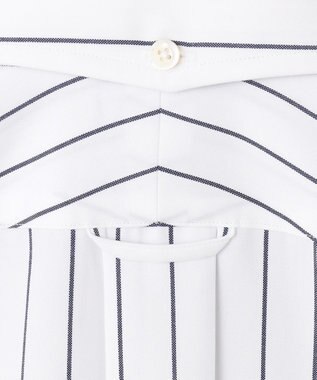 J.PRESS MEN 【KING SIZE】【PREMIUM PLEATS / 形態安定】スーピマコットンホールドストライプ シャツ/B.D. ネイビー系2