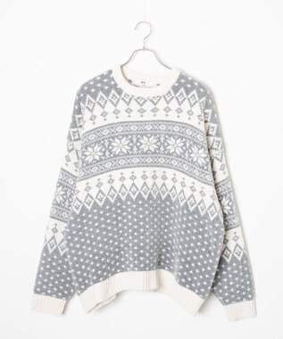 WEGO ベロアモール総柄プルオーバー 柄2