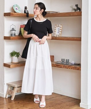 WEGO 【洗える/SML】コンパクトリブT ブラックその他