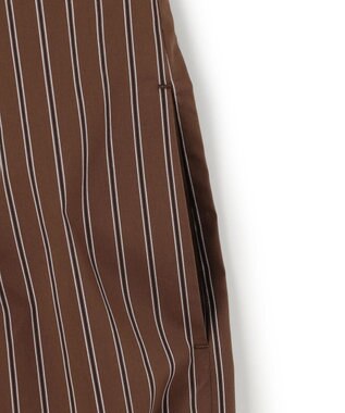 uncrave ブロードクロス オールインワン ブラウンストライプ