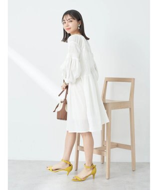 earth music&ecology シャーリングチュニック Off White