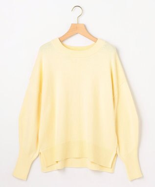 組曲 コットンカシミヤMIX クルーネックニット イエロー系