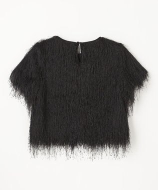 GRACE CONTINENTAL フリンジトップ ブラック