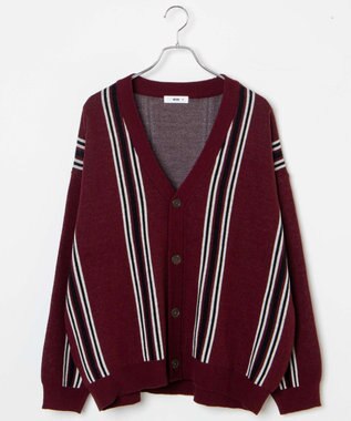 WEGO ルーズフィット総柄カーディガン 柄4