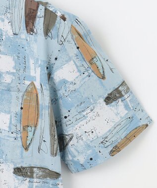 JOSEPH ABBOUD MOUNTAIN 【SPACE】KAHALA アロハシャツ サックスブルー系6