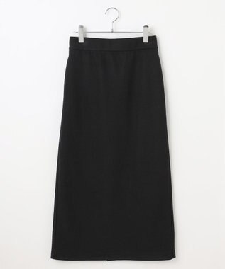 #Newans 【洗濯機可能/セットアップ】ナローシルエットエアリースカート ブラック