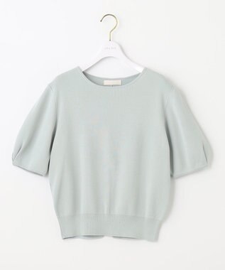 ANY SIS 【洗える】タックスリーブパール調 ニット ミント