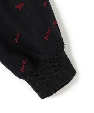 J.PRESS MEN エンブロイダリーゴルフジャケット ネイビー系