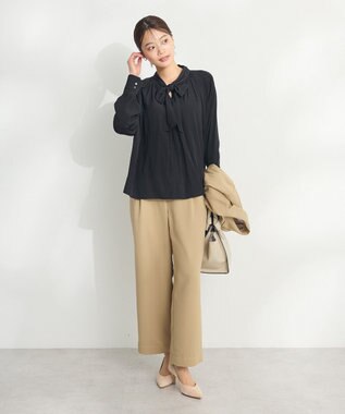 CRAFT STANDARD BOUTIQUE ２ＷＡＹボウタイブラウス Black