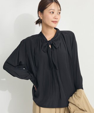 CRAFT STANDARD BOUTIQUE ２ＷＡＹボウタイブラウス Black