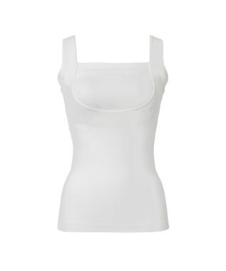 BRADELIS New York 【BRADELIS NewYork peace】綿混楽々dailyブラキャミ23  サラッと快適な補正ブラキャミ シェイパー オフホワイト