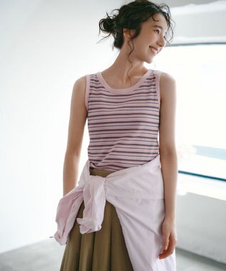 UNFILO 【WEB限定カラー】コットン オーバーシャツ ピンク