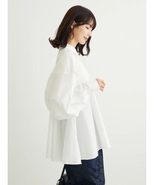 Green Parks ・ｆｕｒｒｙ　ｒａｔｅ　変形キリカエシャツチュニック Off White