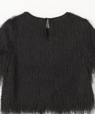 GRACE CONTINENTAL フリンジトップ ブラック