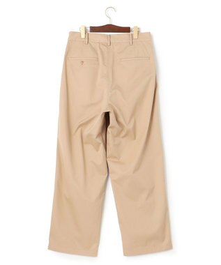 J.PRESS MEN ギザツイルワンタックワイドパンツ ベージュ系