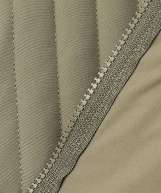 SHARE PARK LADIES 【UNISEX】キルティング蓄熱中綿 Ｖカーディガン（Mサイズ） カーキ