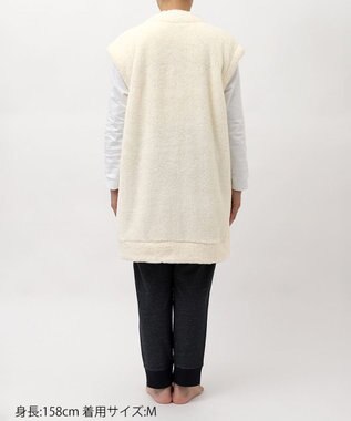 tsumori chisato SLEEP ツモリチサト ベスト 1分袖 ルームウェア あったか レディース URW158 /ワコール アイボリー