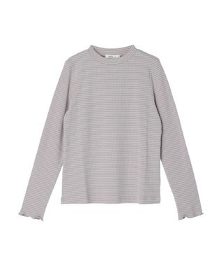 earth music&ecology マイクロボーダーリブプルオーバー