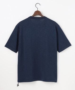 JOSEPH ABBOUD MOUNTAIN 【サステイナブル】オーガニックコットンアセテート ニットＴシャツ ネイビー系