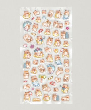 WEGO ぷっくりカピバラステッカー 柄4