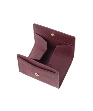 genten アーガイルカットワーク 小銭入れ ワイン