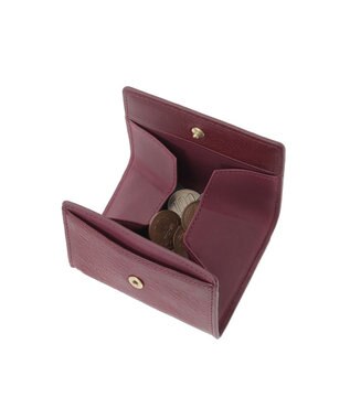 genten アーガイルカットワーク 小銭入れ ワイン