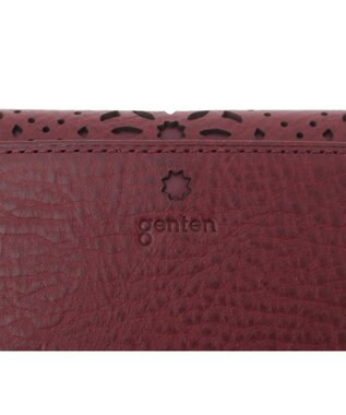 genten アーガイルカットワーク 小銭入れ ワイン