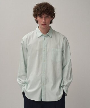 ATON WASHER OXFORD | ルーズフィットシャツ - UNISEX GREEN