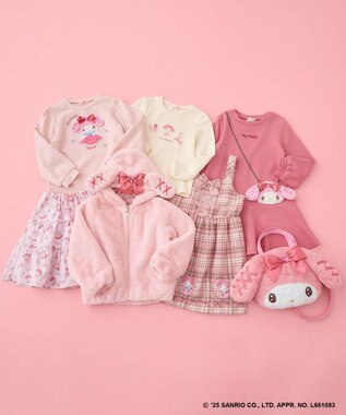 ANY KIDS 【マイメロディ＆クロミ×ANY KIDS】長袖Tシャツ エクリュ×マイメロディ