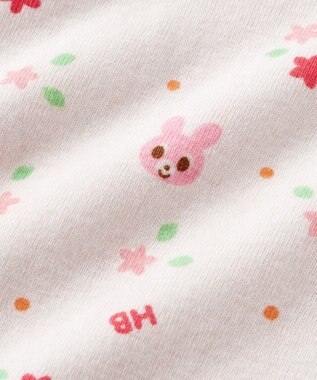 MIKI HOUSE HOT BISCUITS 【70-80cm】 半袖ボディシャツ(かぶり仕様) ピンク