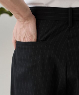 WEGO クロスタックバギースラックス ブラックストライプ